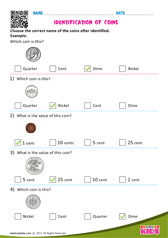 Identification of Coins