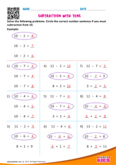 Subtraction with Tens