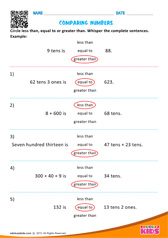 Comparing Numbers