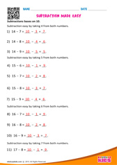 Subtraction Made Easy