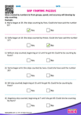 Skip Counting Puzzles