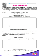 Solving Word Problems