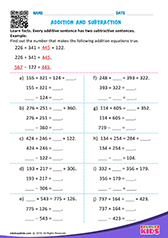 Addition and Subtraction