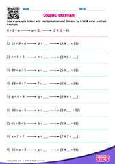 Solve by Trial and Error Method