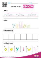 Sight Word yellow