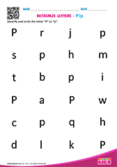 Recognize Letter P