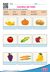 Vegetables And Fruits