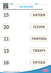 Read And Match Numbers