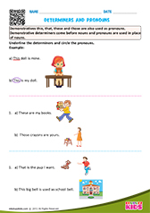 Demonstrative Determiners