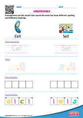 Trace and Color - Homophones