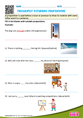 Identify Correct Prepositions