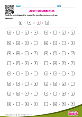 Addition Sentences