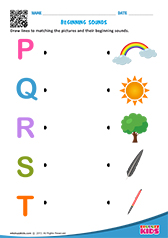 Match to Beginning Sound - P to T