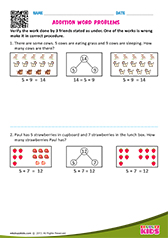 Addition word problems