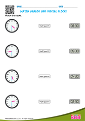 Match Analog and Digital clocks