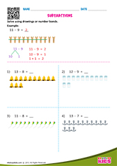 Subtraction Sentences Using Drawings