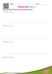 Subtractions Using 9