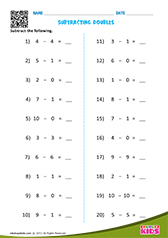 Subtraction Facts - Numbers Up to 10