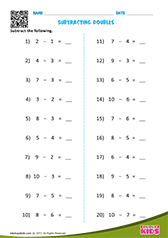 Subtraction Facts - Numbers Up to 10