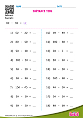 Subtract Tens I