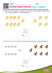 Addition word problems