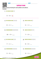 Subtraction Sentences Upto 10