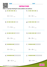 Subtraction Sentences Upto 10