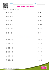 Match the following