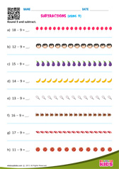 Subtractions Using 9