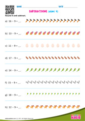 Subtractions Using 9