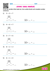 Adding three numbers