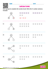 Subtractions Using 9