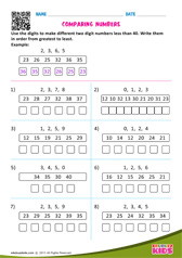 Comparing numbers