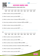 Addition Number Lines