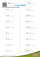 Writing Numbers In Words