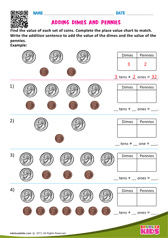 Adding Dimes and Pennies