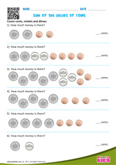 Sum of the values of Coins