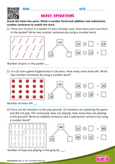 Mixed Operations Numbers Up To 10