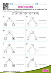 Mixed Operations Numbers Up To 10