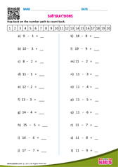 Mixed Operations Numbers Up To 10