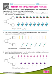 Subtraction Word Problems