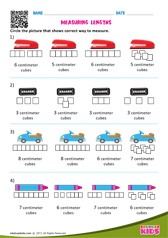 Measuring Lengths - Using Centimeter Cubes