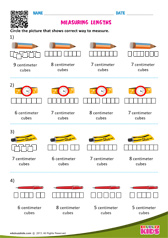 Measuring Lengths - Using Centimeter Cubes