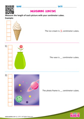 Measuring Lengths - Using Centimeter Cubes