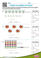 Counting objects by tens and ones