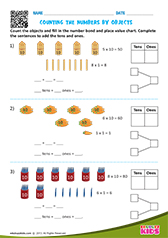 Counting objects by tens and ones