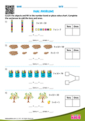 Counting objects by tens and ones