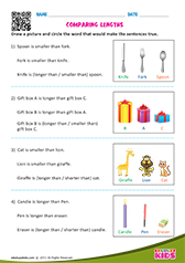 Comparing Lengths - Word Problems