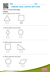 Compare Edges, Vertices and Faces