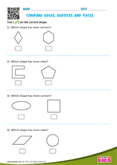 Compare Edges, Vertices and Faces